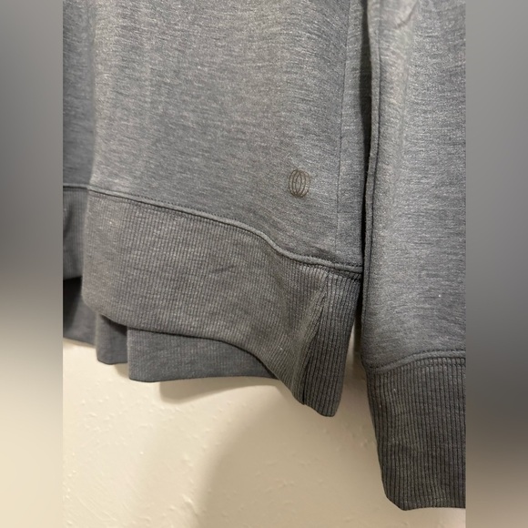 Women’s Balance Collection Lightweight Open Back Gray Sweater Long Sleeve L - Picture 7 of 10